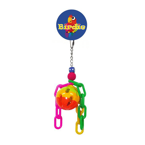 BIRDIE BALL WITH PLASTIC CHAINS TOY